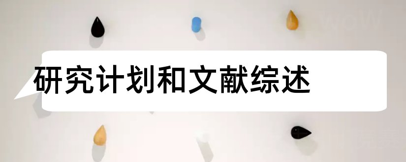 研究计划和文献综述和论文查重怎么修改