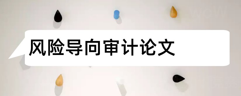 风险导向审计论文和现代风险导向审计论文