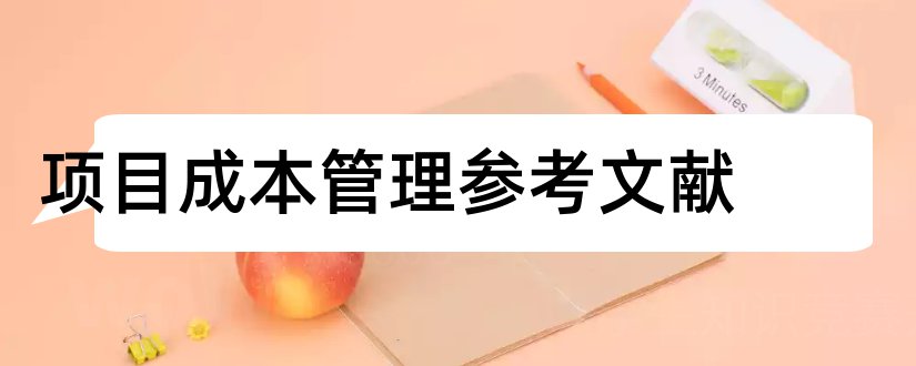 项目成本管理参考文献和项目成本管理文献综述