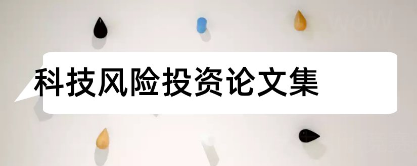 科技风险投资论文集和股权结构设计