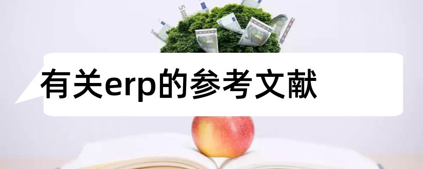 有关erp的参考文献和erp论文参考文献