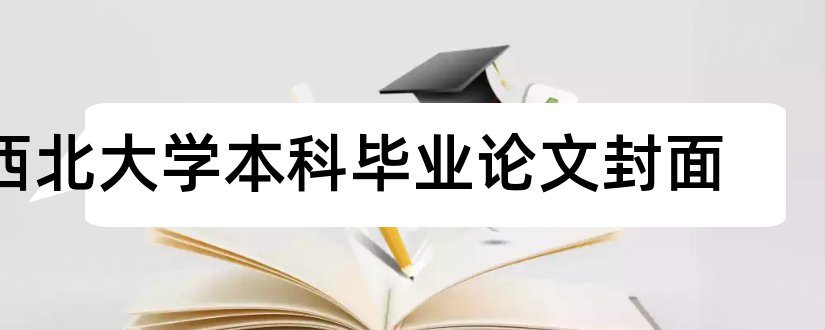 西北大学本科毕业论文封面和大专毕业论文