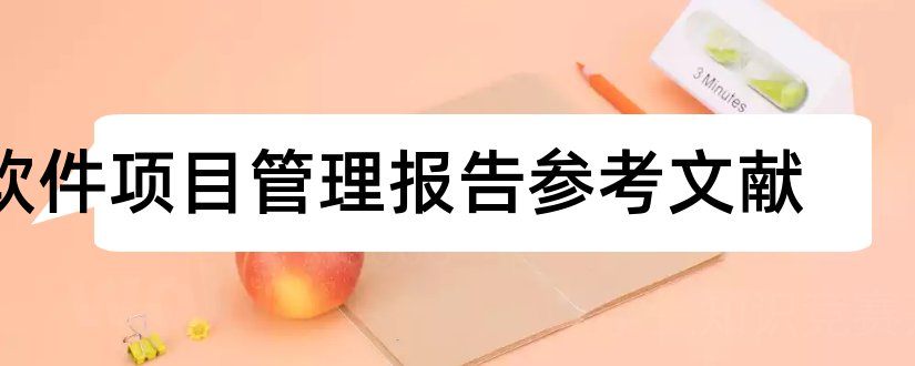 软件项目管理报告参考文献和软件项目管理参考文献