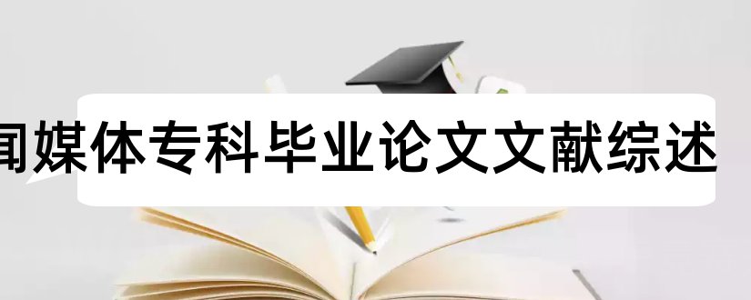 新闻媒体专科毕业论文文献综述和行政管理专科课程综述